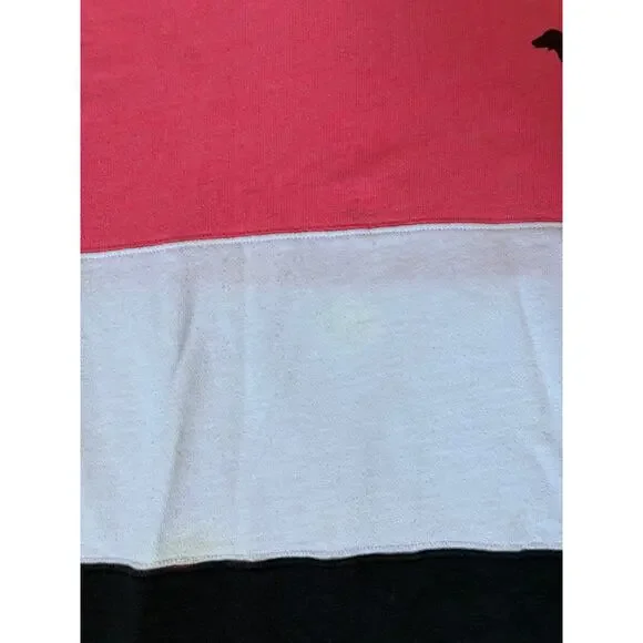 Victoria's Secret PINK Striped Cotton Blend Varsity Long Sleeved Pullover Sz S - Picture 5 of 5